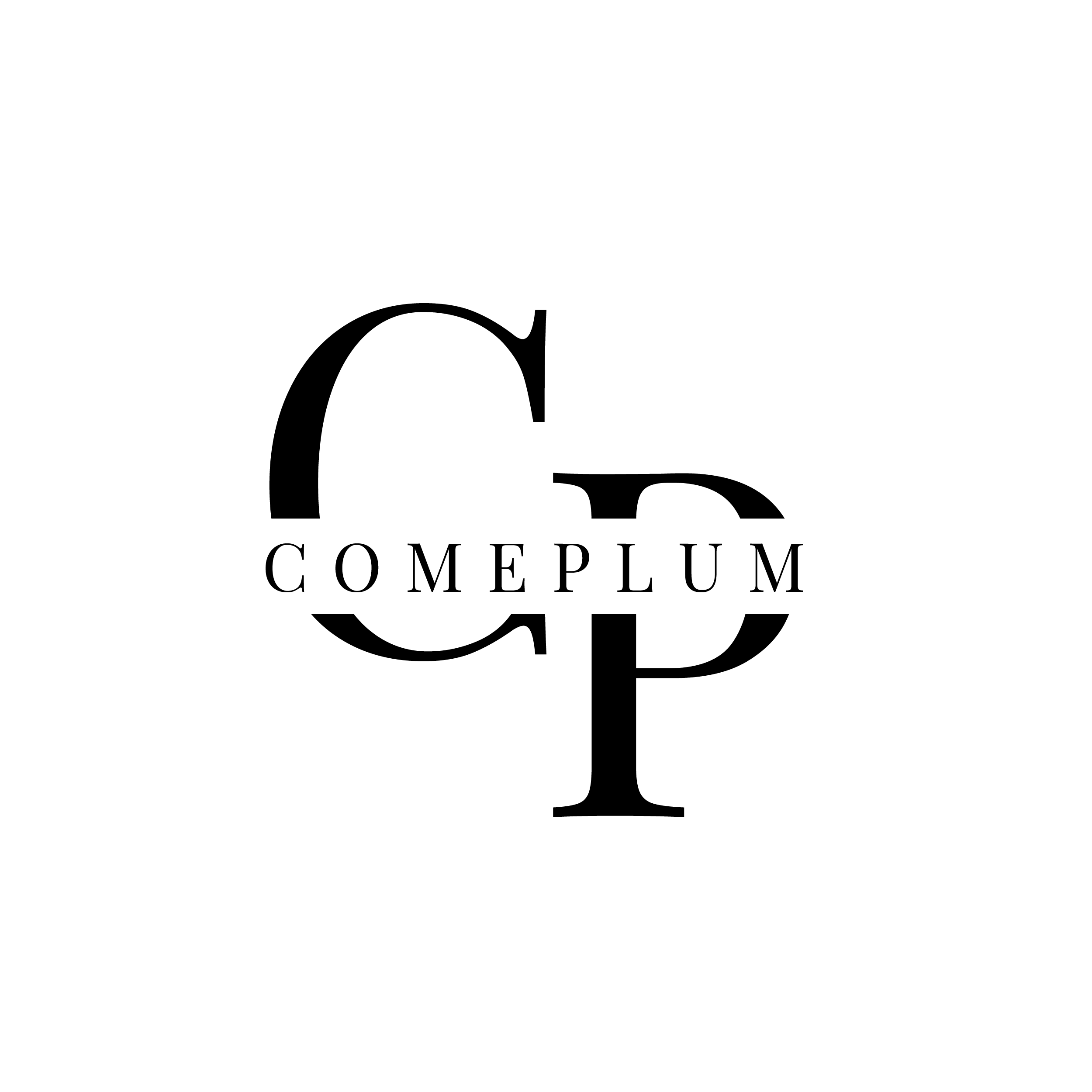White ComePlum Logo 2023_