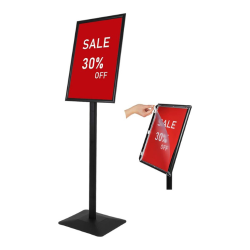 11×17 Floor Standing Sign – Black
