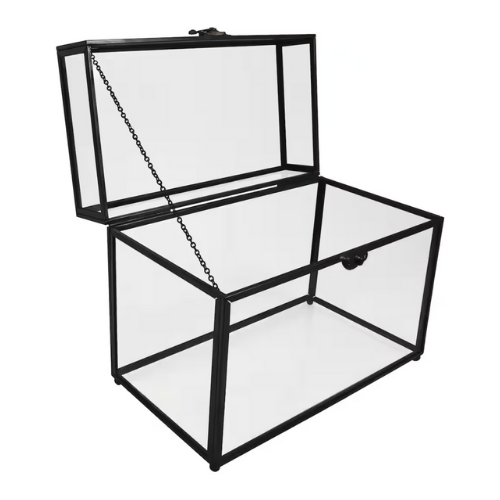 Black Metal Card Box