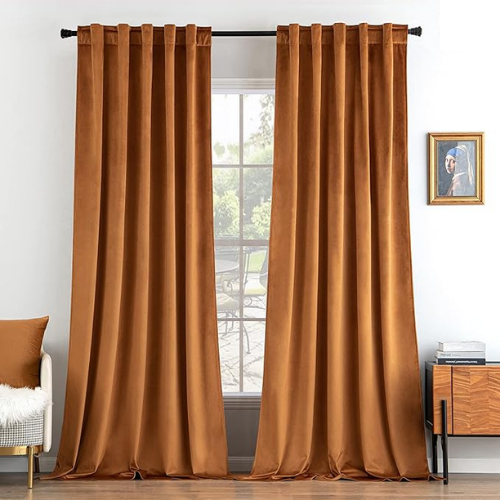 Curtain Drapes – Gold Brown