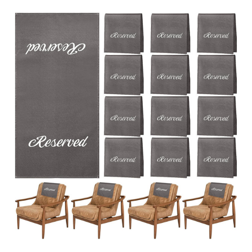 Gray Reserved Seating Signs