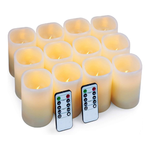 LED Pillar Candles – Ivory