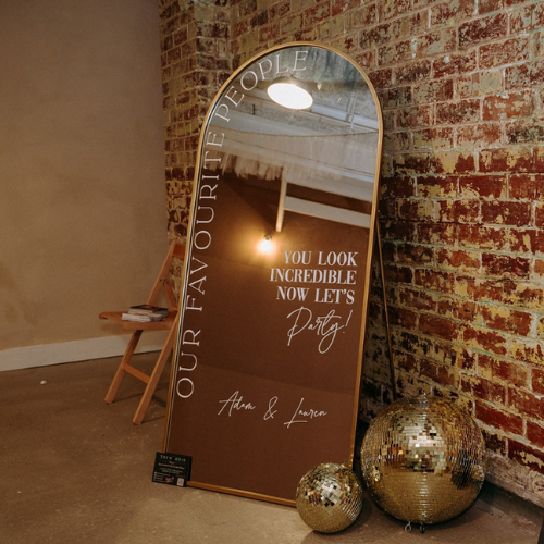 Gold Standing Floor Mirror 2