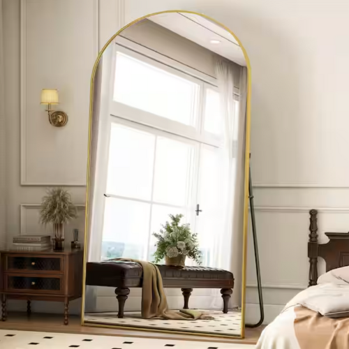 Gold Standing Floor Mirror