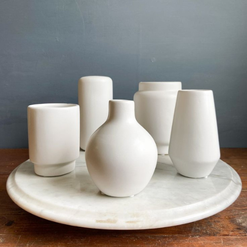 White Ceramic Vases